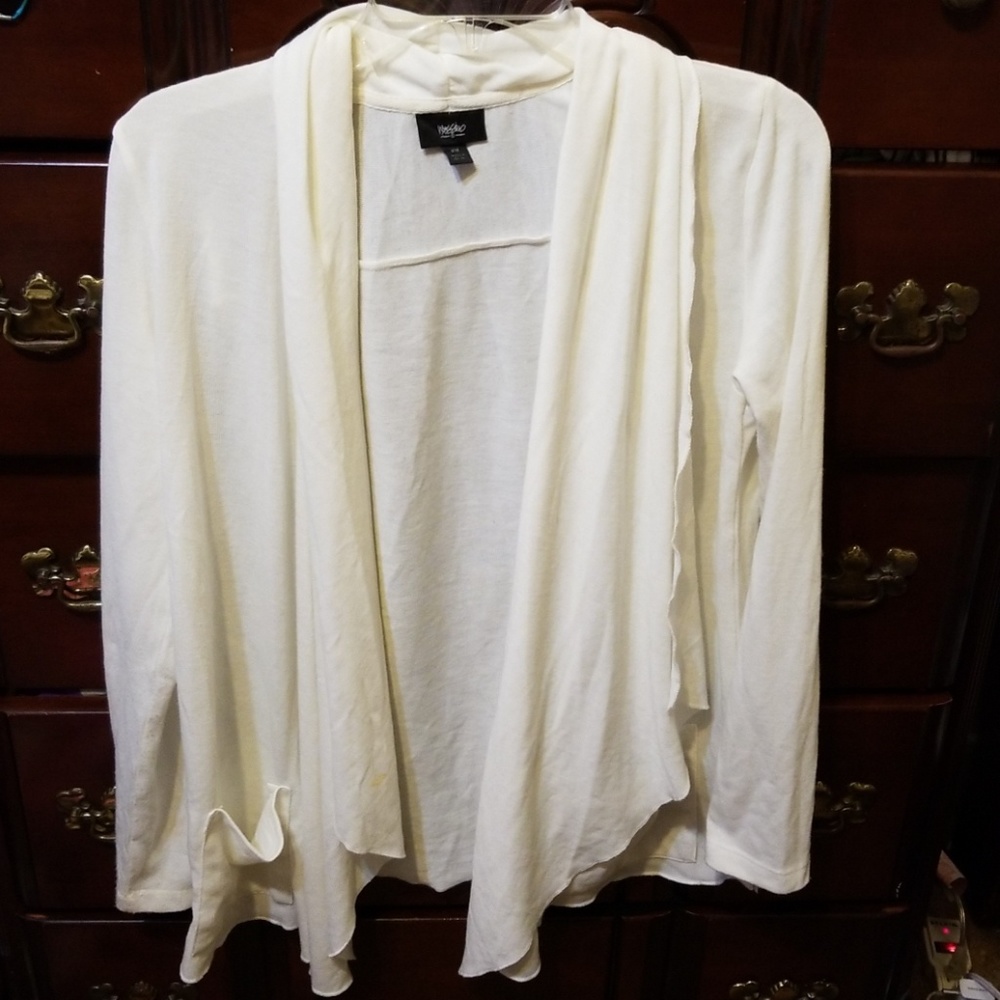 White cardigan